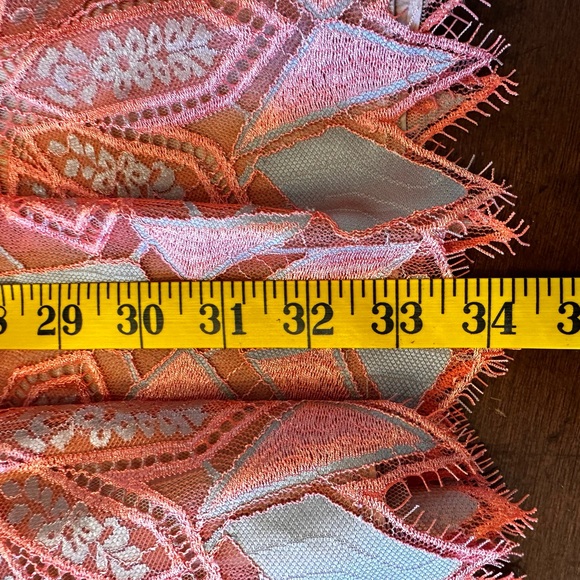 BCBGMaxAzria NWT size 8 Megyn coral combo lace mini dress - Picture 16 of 16